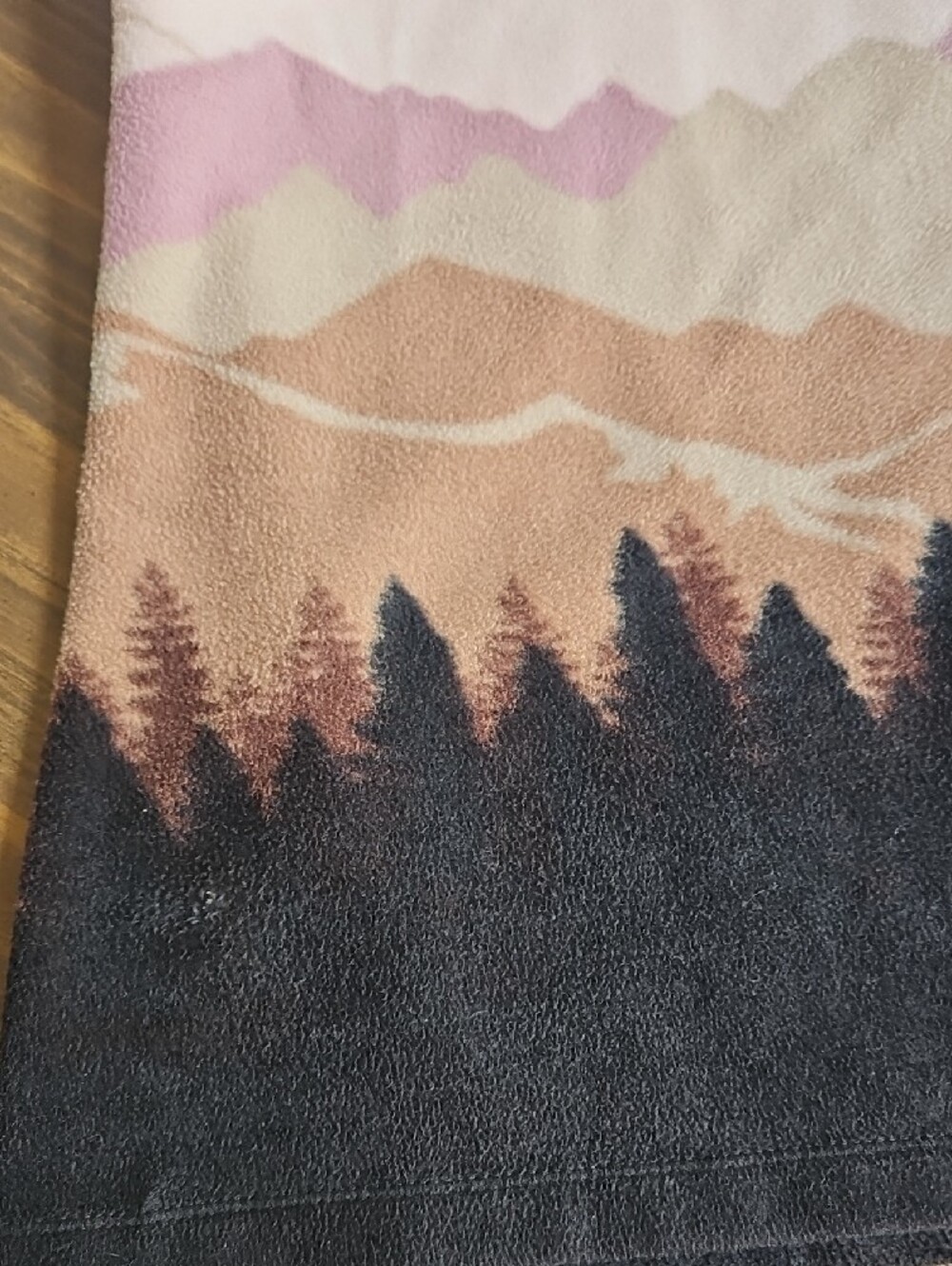 Cuddl Duds Cream, Pink and Black Scenic Button-Front Cardigan - Picture 9 of 9